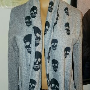 Skull Wrap Sweater